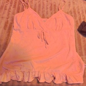 Blouse ruffles on bottom